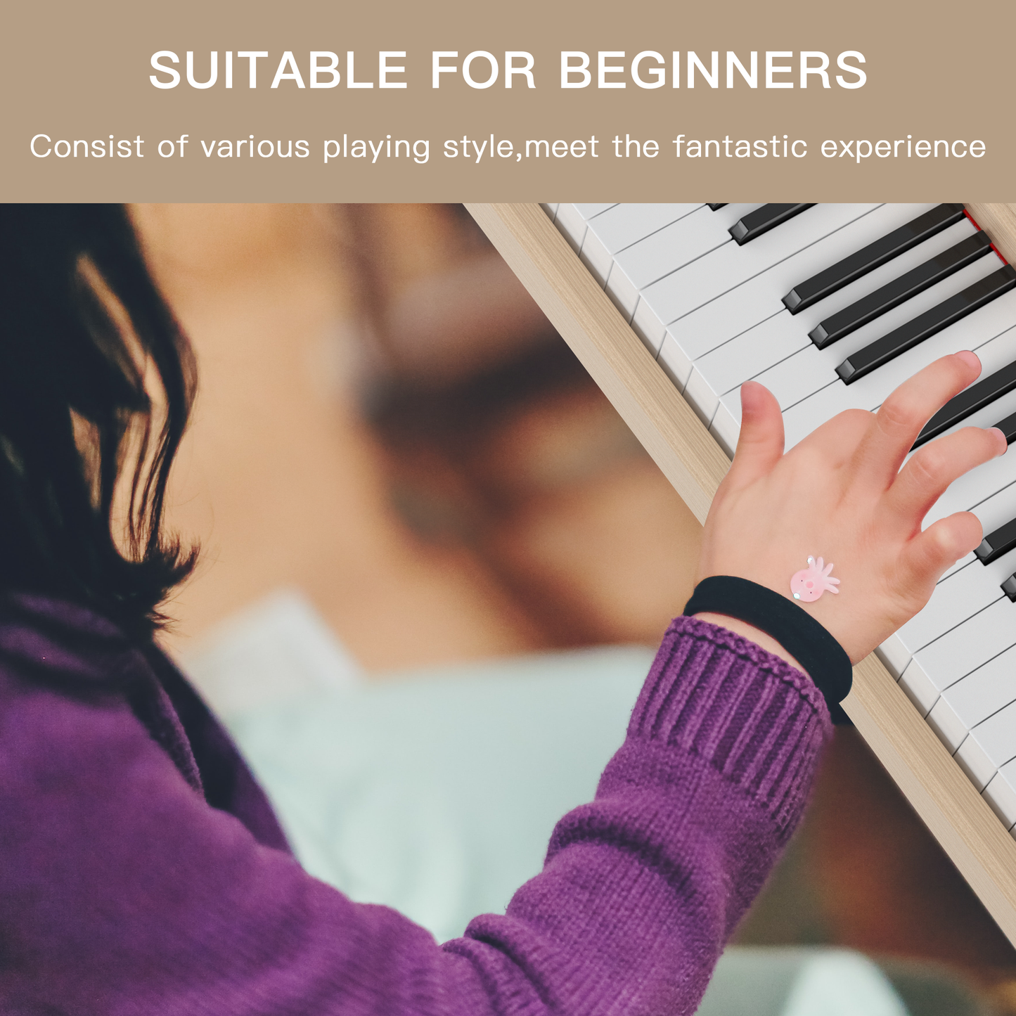 HEXANT 88- Key Hammer Weighted Digital Keyboard Piano, Full-Size Electric Piano keyboard, with 3-Pedal, Multi-Functional Keyboard and Stand for Beginner/Adult